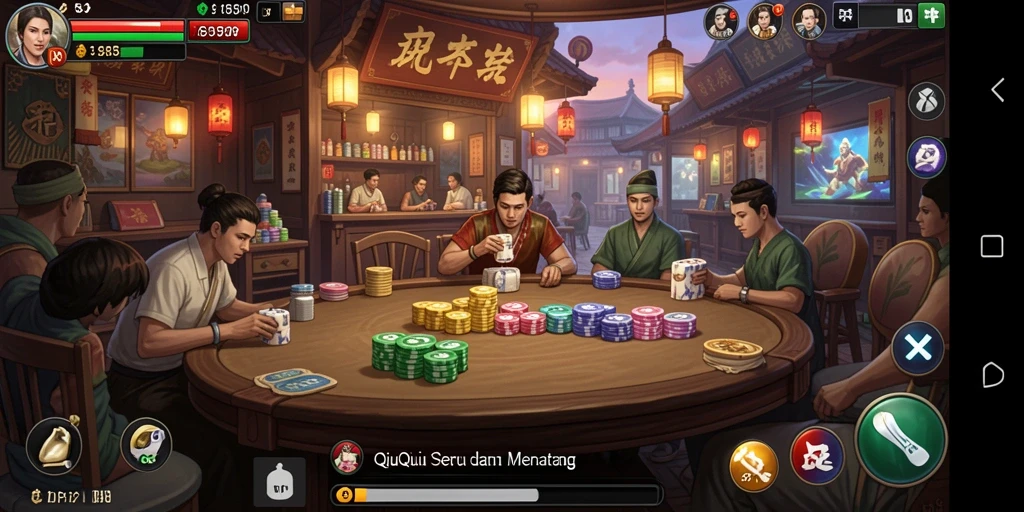 Gambaran menarik dari permainan QiuQiu di 55RP.