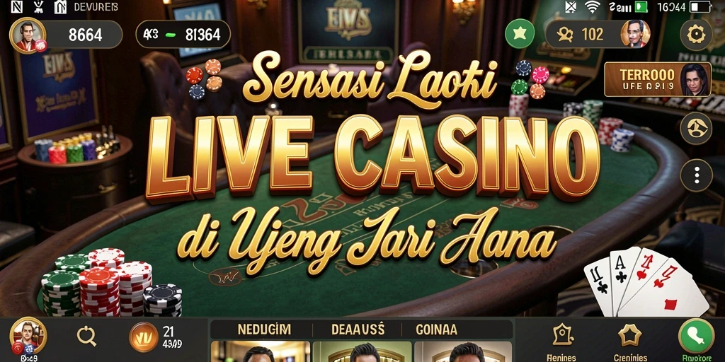 Screenshot gameplay 8364 yang menampilkan keseruan Live Casino.
