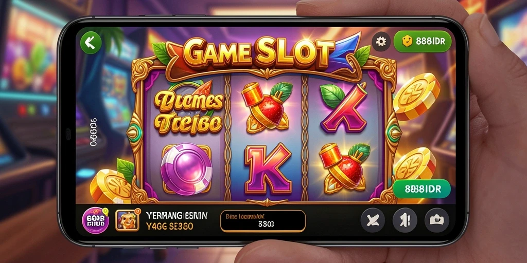 Screenshot gameplay 888IDR menampilkan suasana slot yang mengasyikkan.