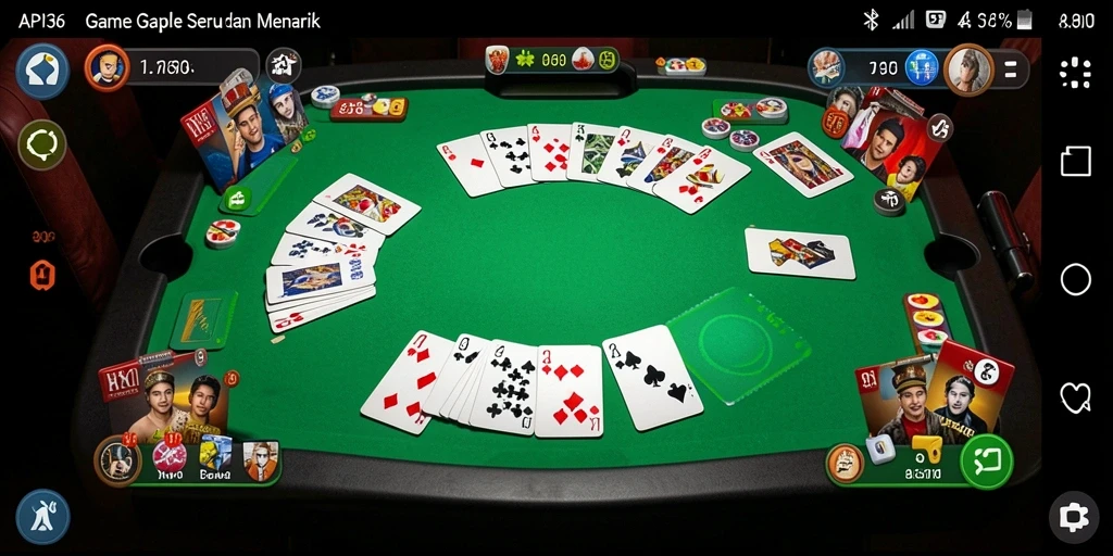 Tampilan seru gameplay Gaple di API36 yang menarik.