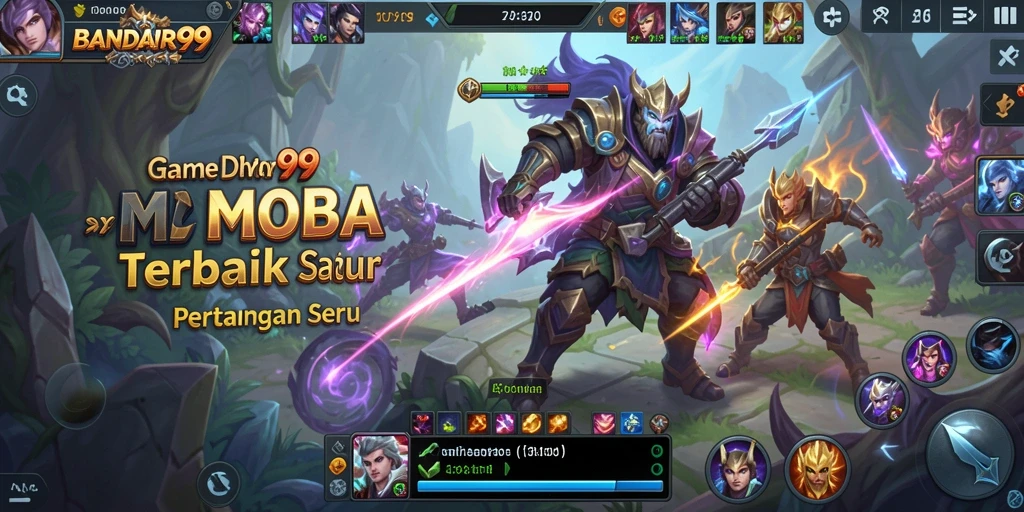 Tampilan gameplay seru dari BANDAR99 dalam pertempuran tim.