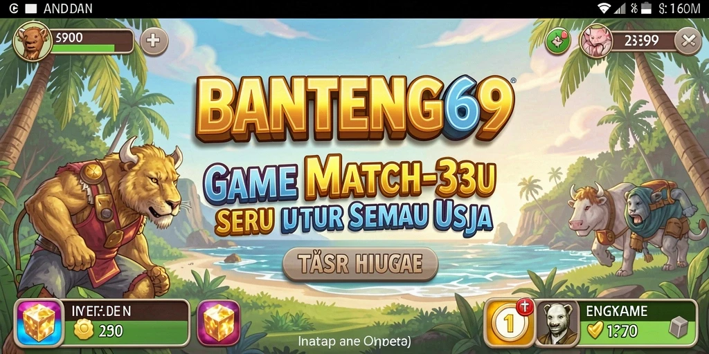 Tampilan menakjubkan dan gameplay menarik dalam BANTENG69 Match-3.