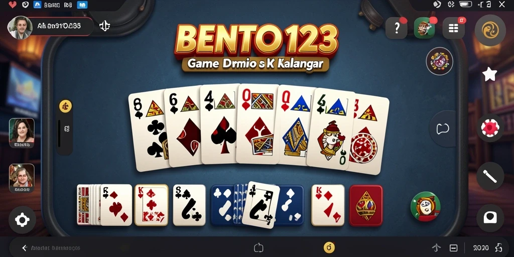 Screenshot gameplay <strong>BENTO123</strong> dengan aksi seru di meja Domino.