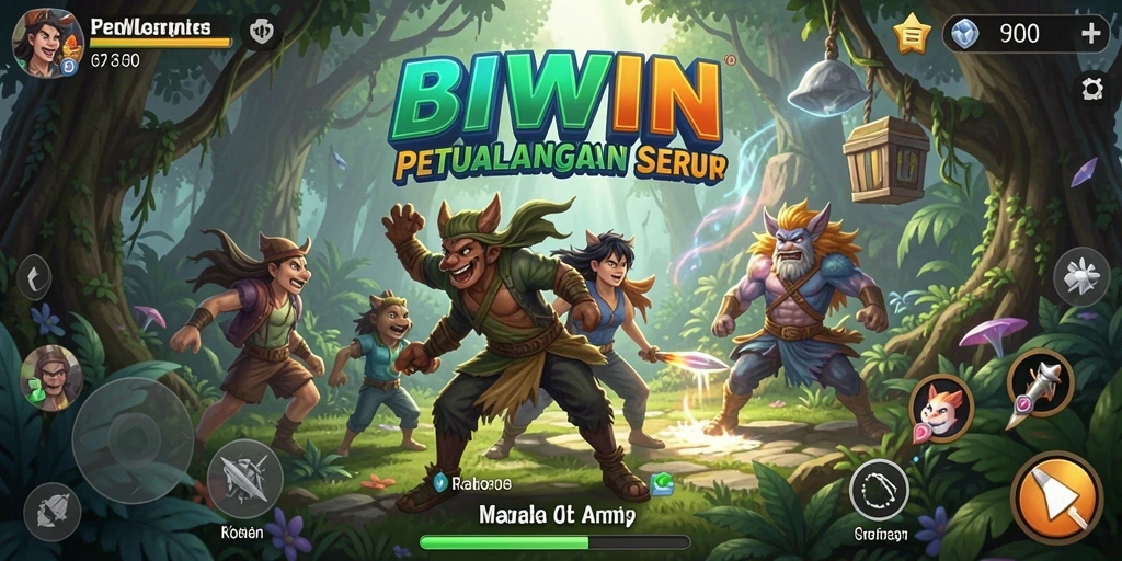 Screenshot gameplay BIWIN menampilkan petualangan yang mendebarkan.