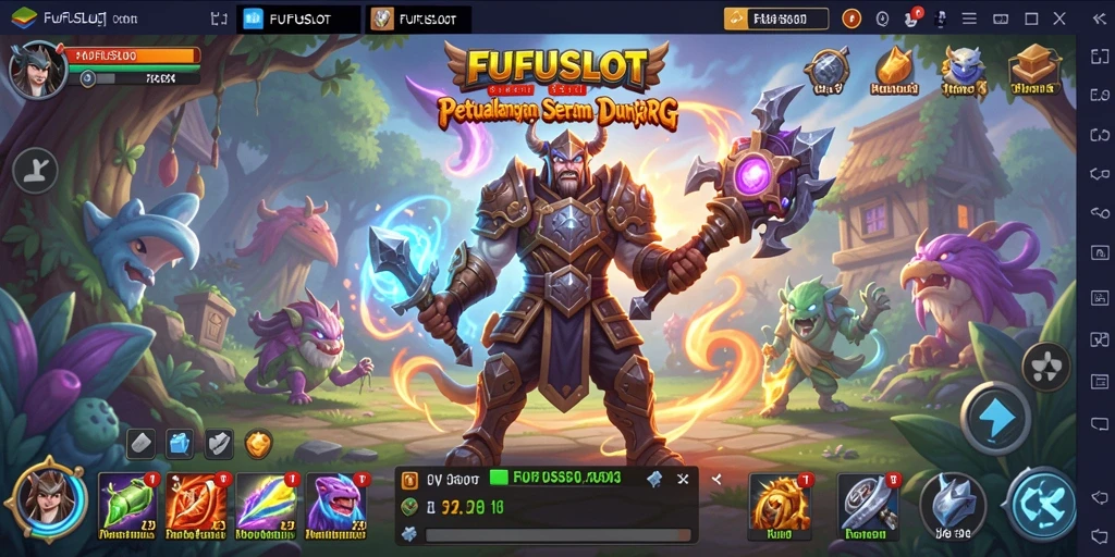 Tampilan gameplay menarik dari FUFUSLOT yang penuh petualangan RPG.