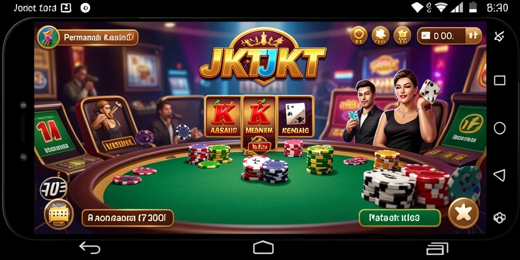 Gameplay Kasino yang mendebarkan di JKTJKT.