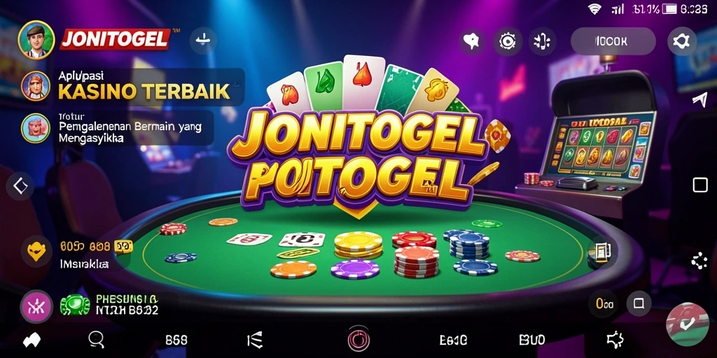 Tampilan layar dari <strong>JONITOGEL</strong> saat permainan kasino berlangsung, menunjukkan antusiasme pemain.