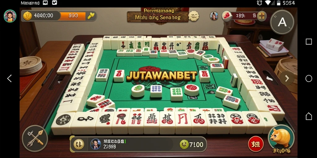 Screenshot utama JUTAWANBET menampilkan gameplay Mahjong yang menarik.