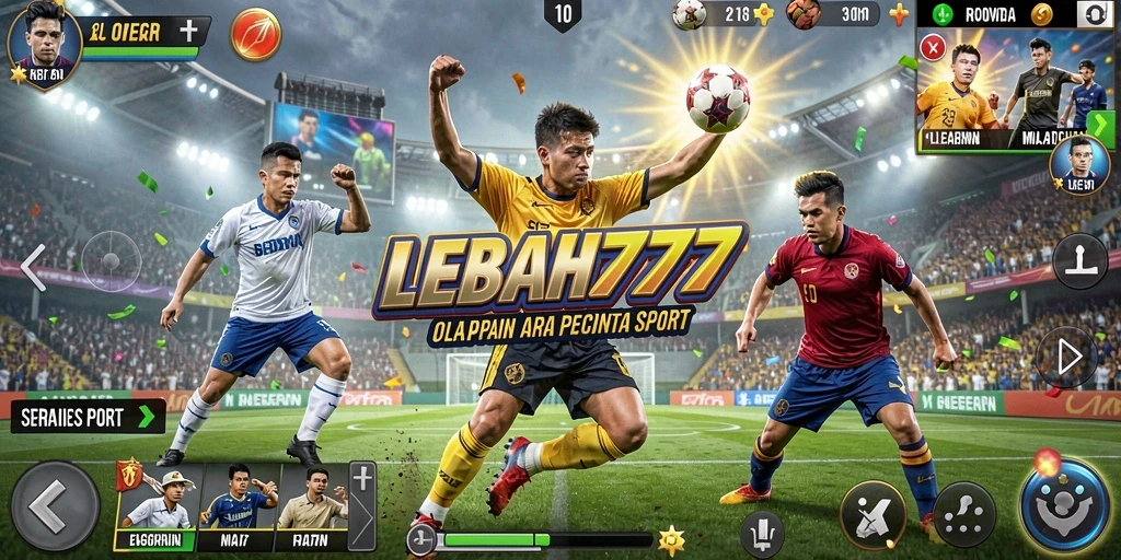 Screenshot gameplay LEBAH777 yang menampilkan aksi olahraga yang mendebarkan.