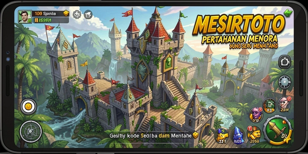 Tampilan gameplay seru dalam Mesirtoto yang menegangkan.