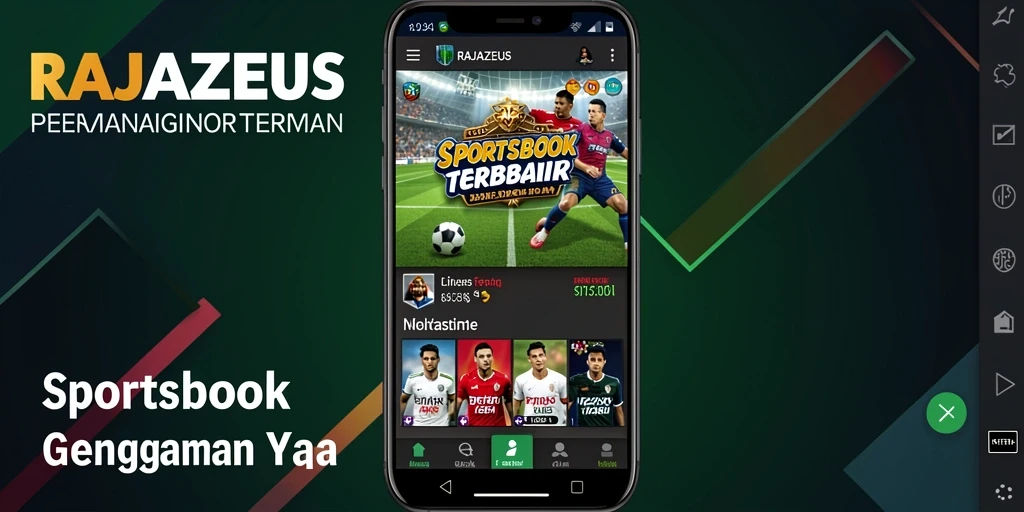 Tangkapan layar RAJAZEUS menunjukkan pengalaman taruhan olahraga yang menarik.
