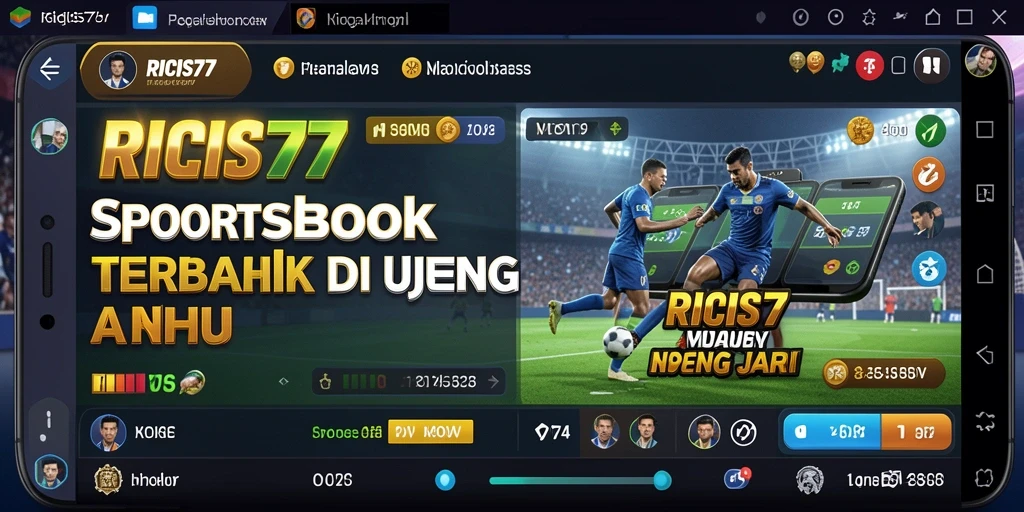 Tampilan antarmuka RICIS77 dengan taruhan olahraga yang menarik.