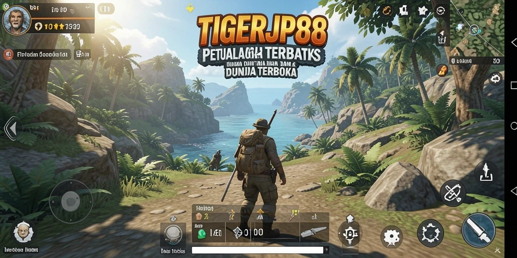 Screenshot gameplay TIGERJP88 menampilkan eksplorasi yang mendalam di dunia terbuka.