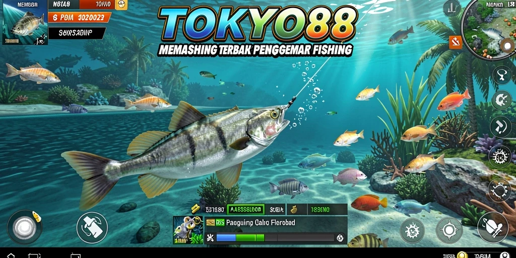 Tangkapan ikan besar dalam gameplay menarik di TOKYO88.