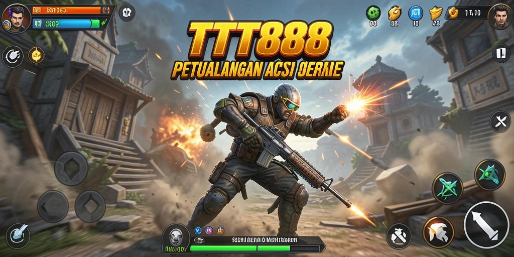 Screenshot gameplay TTT888 menampilkan aksi seru dan mendebarkan.