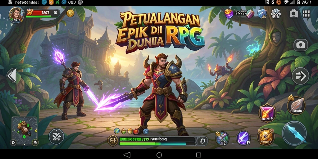 Gameplay TYA777 yang menampilkan pertarungan seru dan petualangan fantastis.