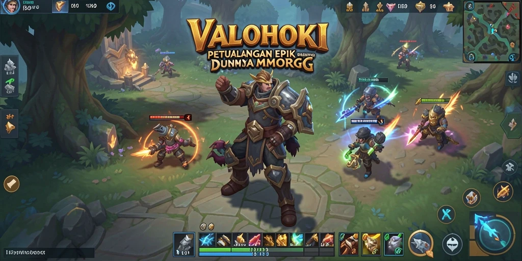 Gameplay VALOHOKI yang mendebarkan dalam petualangan MMORPG.