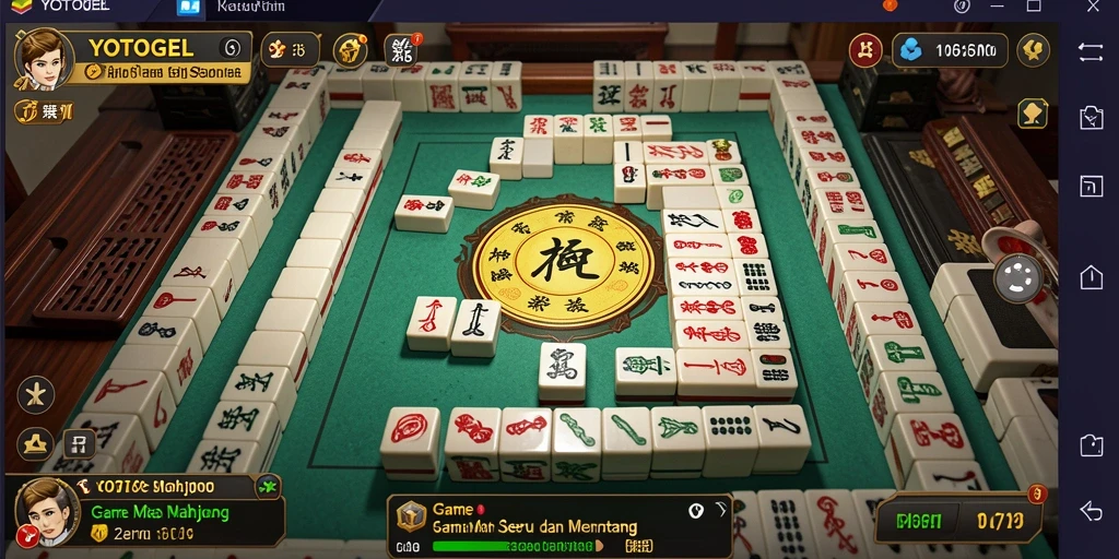 Tampilan gameplay YOTOGEL dengan elemen Mahjong yang menarik.